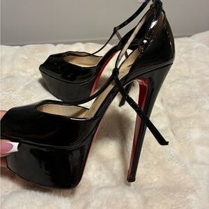 Christian Louboutin Black Patent Leather Heels
